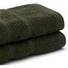 Bassetti Set 1+1 Asciugamano E Ospite, Muschio, 100% Cotone, 40X60/60X100 cm, 2 Asciugamani, Morbidi Assorbenti E Lavabili In Lavatrice