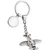 Silberkanne - Portachiavi a forma di elica con patta 11,5 x 4,5 cm, placcato argento