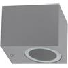 Applique Quadrata Monodirezionale IP65 - GU10 Grigio
