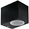 Applique Quadrata Monodirezionale IP65 - GU10 Nera