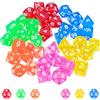 SZSIQI 42 Stück Polyedrische Würfelset Spielwürfel Dice Set, Bunte Acryl Würfelset, Zehnerwürfel für MTG RPG D&D Würfel Set, D4 D6 D8 D10 D12 D20 Würfel, Table Games Board Game Role Play Dice Set