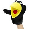 lilizzhoumax Corvo Peluche burattino a mano, Simulazione Animale Corvo Peluche, Simpatico gioco di ruolo, giocattoli interattivi per la prima educazione dei bambini, decorazione della casa