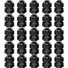 QitinDasen 25Pcs Premium Nylon PG13.5 Pressacavi, 6～12mm Regolabile IP68 Impermeabile Giunti Pressacavo, Impermeabili Pressacavi Connettori con Guarnizioni (Nero)