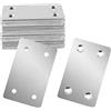 VinBee 20 staffe piatte in metallo con viti, piastre di rammendo, per legno, acciaio inossidabile, dritte, piastre di giunzione, riparazione, connettore di fissaggio (6,1 x 3,8 cm, spessore 1,5 mm)