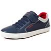 Geox J Gisli Boy A, Scarpe da ginnastica Bambini e ragazzi, Blu Rosso Navy Red, 26 EU