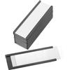 PATIKIL 10Pz 3 x 1 Portaetichette Magnetica a Canale C Etichette Scaffale | con Inserti Carta, per Schede Dati, per Scaffali Metallo Lavagna Cassetta Attrezzi, Portaetichette Magnetica