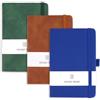 HJYIMYI 3 Pezzi Taccuino Tascabile con Chiusura Elastica, Mini Diario 200 Pagine Taccuino in Pelle con Copertina Rigida, Quaderno Appunti A6 con Portapenne per Casa, Scuola, Ufficio (Verde, Marrone, Blu)
