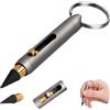 SMOOTHERPRO Mini Penna Tascabile Matita Infinita in Titanio con Portachiavi