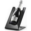 argentoè Gelette Raffredda Bottiglie Vino - Portabottiglie Refrigerante e Glacette Termica da Tavolo - Espositore per Spumanti e Champagne Senza Ghiaccio - Design Made in Italy (Nero)