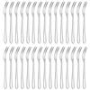 DBAILY Forchetta per frutta, 30 pezzi, argento forchetta da dessert in acciaio inox, mini riutilizzabili, piccole forchette per torte per insalata, aperitivo, cocktail, panino, formaggio (13 cm)
