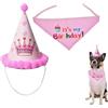 LiJuanWang Cappello di Compleanno per Cani,Bandana di compleanno per cani,Adorabile Cappellino Festa per Cuccioli,Accessorio Decorazione per Feste di Compleanno Animali Domestici