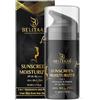 Belitaas Sunscreen Moisturizer SPF 60 PA++++ | Broad-Spectrum UVA/UVB Shield with AHA, BHA & PHA | Lightweight, Plant-Based Formula - 50 g