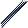 Aerzetix - Set di 6 Cerniere Lampo a Spirale N°5 75, 80, 85cm separabili Blu Scuro con cursore Decorativo | per Cucito creazioni Fai da Te Abbigliamento Borse
