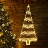 GAROMIA Luci di Natale per albero di Natale, 87 cm, catena luminosa con ghirlanda, illuminazione natalizia, finestra, 8 modalità, bianco caldo, decorazione natalizia per finestra