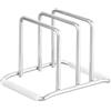 Rieoany Porta Taglieri in Acciaio Inox, Supporto per Coperchi da Cucina, Organizer per Taglieri, Acciaio Solido Rinforzato da 6 mm, Rivestimenti in Silicone Antiscivolo Rimovibili