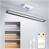 Lamptobe 5W Lampada Sottopensile Cucina LED 32cm, Dimmerabili, 3 Colori, Touch o Telecomando, Batteria Ricaricabile USB-C 2000mAh, per Sottopensile, Cucina, Lettura, Lavorare