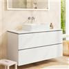 hansgrohe LivaFine mobile con lavabo La: 118 P: 55 cm, 2 scomparti estraibili, 61075450+54394700+54277700, LivaFine [Mobili da Bagno > Mobili con Lavabo Integrato]
