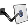 CloudValley Supporto Tablet Muro, Design telescopico in lega di alluminio, Regolabile a 360° su più angoli, Adatto per iPad Pro/Air/Mini da 4,7 a 13 pollici, Galaxy Tab, telefoni e tablet