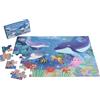 ZazzyKid Puzzle da pavimento subacqueo oceano per bambini, 48 puzzle per bambini dai 3 ai 5 anni, giocattolo educativo prescolare per bambini e regali per bambini dai 4 agli 8 anni