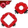 GZXUEHU 2 Pezzi Modello di Raggio Ad Angolo Rotondo,Modelli di Router per Raggio in 4 in 1,8 Misure (R10-R50),Dima di Fresatura Radiale Adatta Alla Lavorazione Del legno