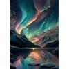 BOWETILE 5D Paesaggio DIY Diamond Painting Kit Completo, Kit Completo Aurora Diamond Painting Per Adulti, Fantasia Lago Montagna Diamant Painting Per Adulti, Decorazioni Per Casa 30x40 cm