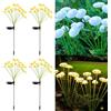 YZYOE 4 pacchetto 10LED all'aperto solare terra inserito caldo luce meduse lampade, impermeabile cortile atmosfera luce decorativa, 2 modalità di luci paesaggistiche.