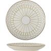 Bloomingville Creative Collection - Piatto in gres porcellanato, 25,5 x 3 cm, colore: Verde