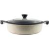 LAGUIOLE, padella per soffritto da 28 cm, modello Jade, in alluminio con rivestimento ceramico antiaderente, coperchio in vetro temperato, compatibile con tutte le fonti di calore, 4,4 L, verde
