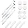 SG Store 2 Set Bulloni Di Ancoraggio Per Bidet WC Set Viti Di Montaggio Per WC Con Rondelle In Plastica Perno Di Fissaggio Per WC Accessori Di Montaggio Per WC