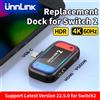 unnlink Docking station portatile Unnlink per Nintendo Switch 2, mini dock da viaggio con uscita HDMI 4K e ricarica PD per NS2 a TV/monitor