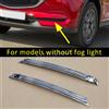 MIHUMOE Per Mazda CX-5 CX5 KF 2017-2021 Paraurti anteriore cromato lucido Finiture eleganti Stampaggio senza fendinebbia
