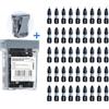 toolant Set di punte magnetiche per cacciavite a percussione Phillips da 2,5 cm, antiscivolo, 45 pezzi, in acciaio S2 PH2, con punte lavorate a CNC per trapano elettrico