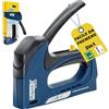 Rapid ALU940 Graffatrice 2-in-1 per Graffette n. 140 e Chiodini n. 8, Dotata di Regolatore di Forza in 3 fasi, Tecnologia Powercurve e Grilletto Facile da Premere (5001680)