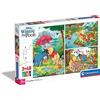 Clementoni - 25232 - Supercolor Puzzle - Winnie The Pooh - 3x48 Pezzi - Disney