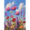 BOWETILE 5D DIY Diamond Painting Art Kits Fiori, Kit di Pittura Diamante Paesaggi per Adulti, Quadri Ricamati con Strass di Natura per Principianti, Decorazione Murale per la Casa 30x40 cm