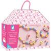 Janod - 4 Gioielli in Legno da Creare Rainbow Land - I Primi Atelier dei Gioielli - Creazione di Gioielli Fai-da-Te - Kit Creativo per Bambini - Motricità Fina e Concentrazione - Da 4 anni - J09129