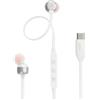 JBL Tune 310 C Auricolari In-Ear ad Alta Risoluzione Audio, con Cavo Piatto Antigroviglio, Comando a 3 Tasti Bassi Profondi, JBL Pure Bass, Bianco
