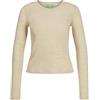 JJXX Jxzoe STR LS Wool Tee Jrs SN Maglietta a Maniche Lunghe, Oatmeal. Dettagli: Melange, M Donna