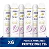 Dove Deodorante Spray Advanced Care Soft Feel, con Formula Idratante e Delicata sulla Pelle, Senza Alcol, Pelle Asciutta Fino a 72 Ore, Deodorante Uomo e Donna, 6 Pezzi da 150ml