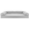 FurHaven Fodera trapuntata di ricambio per letto per cani, grigio argento, Jumbo (XL)