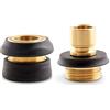 Gilmour 402 Gaqp PRO High Flow in Ottone connettore rapido Set con Impugnatura in Gomma Antiscivolo
