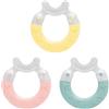 MAM Bite & Brush Dentaruolo, Massaggia gengive neonati 3+ mesi con setole ultra morbide, Neonato accessori utili per la dentizione, Anello con diverse superfici ideale per lista nascita bebè