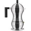 Alessi MDL02/1 B Pulcina Caffettiera espresso Alluminio-Nero 1 Tazza
