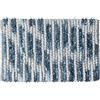 Sealskin Bright Tappetino da Vasca, Poliestere, Blu/Bianco, 50 x 25 x 80 cm