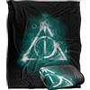 LOGOVISION Harry Potter Geometric Deathly Hallows Coperta super morbida al tatto setoso - 152 x 127 cm