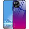 YUXING Cover Per Xiaomi Mi 11 Lite 4G/5G/NE – Retro In Vetro Temperato Con Motivi Astratti, Antigraffio E Antiurto