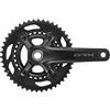 Shimano GRX FC-RX600 - Pedaliera 2 x 10 46-30Z, colore: Nero 2020, 165 mm