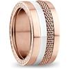 BERING Arctic Symphony Collection Amstel - Anello da donna in acciaio inox, finitura lucida