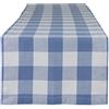 DII Tavolo classico, Cotone, Stonewash Blu, Runner da tavolo, 14x108