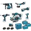 Makita DLX6126JX1 Set da 6 elettroutensili Brushless 18 V
